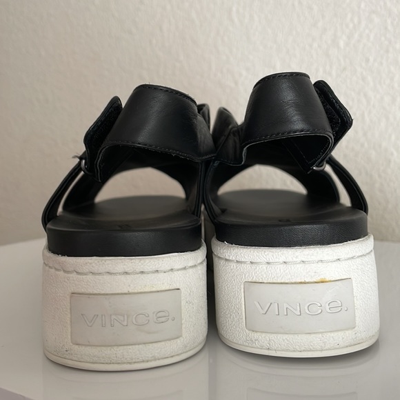Vince Weslan Criss Cross Leather Sandal Platform - Picture 5 of 14